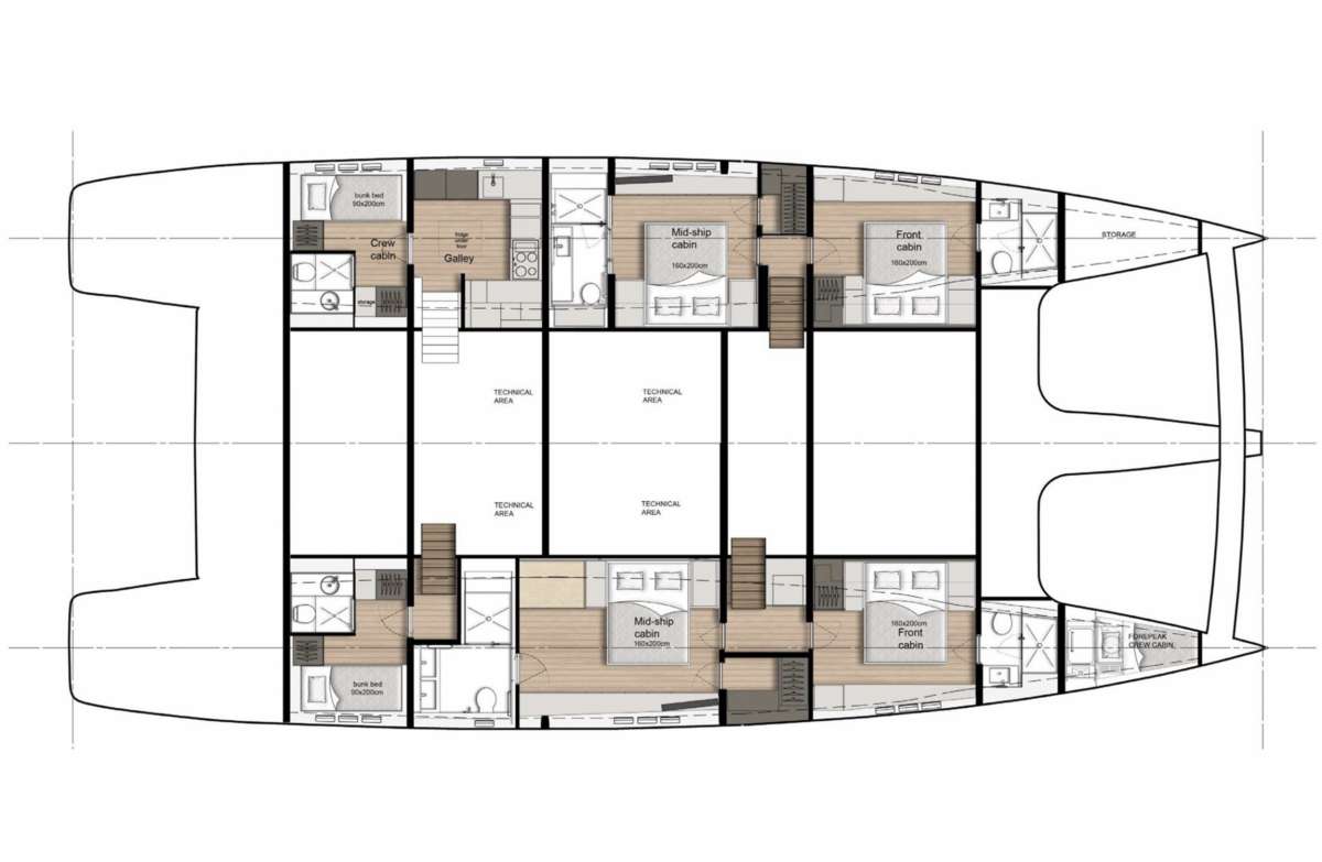 Sunreef 80 plan/layout